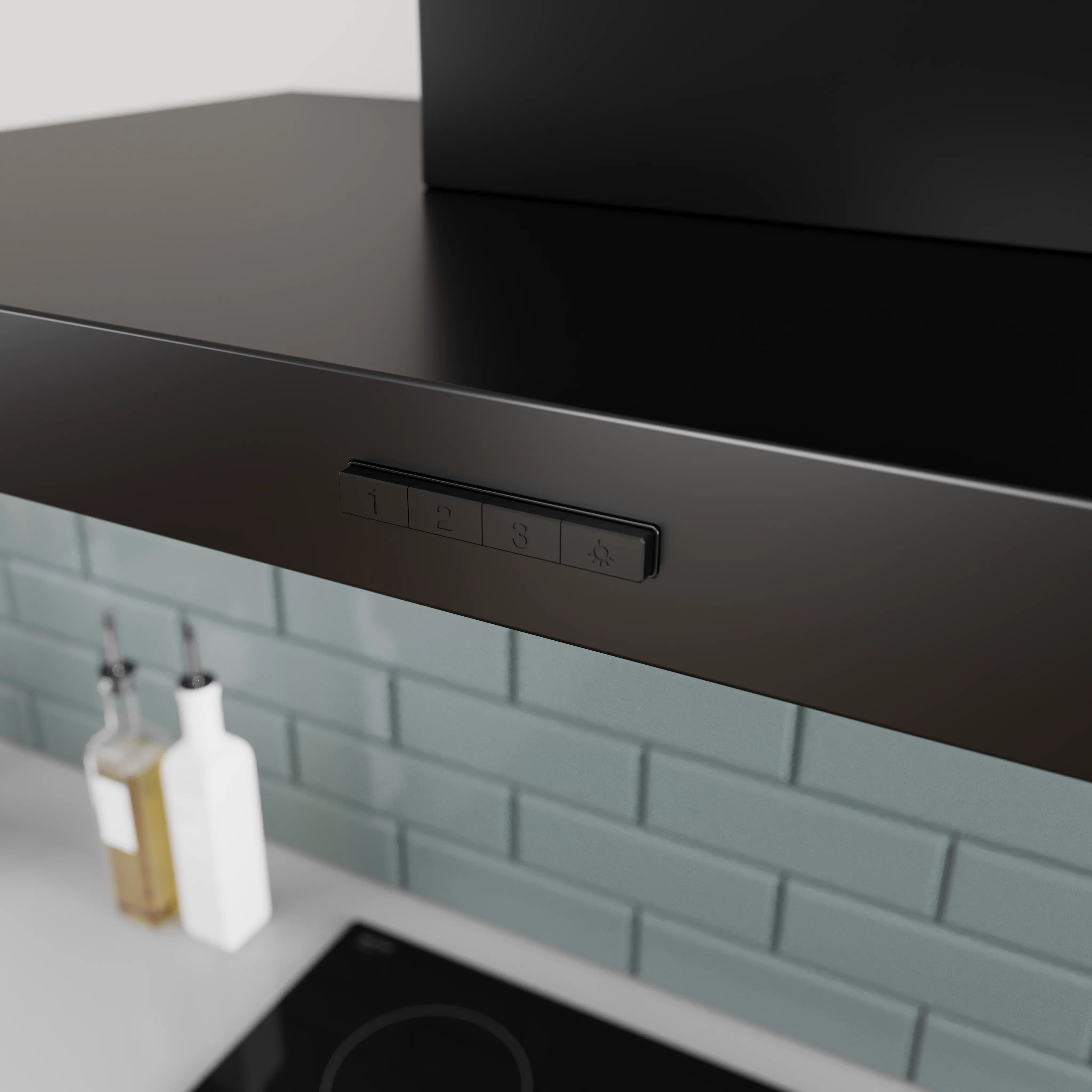 Bosch Series 4 Wall-mounted cooker hood 90 cm Matt black - DWB95CC60B