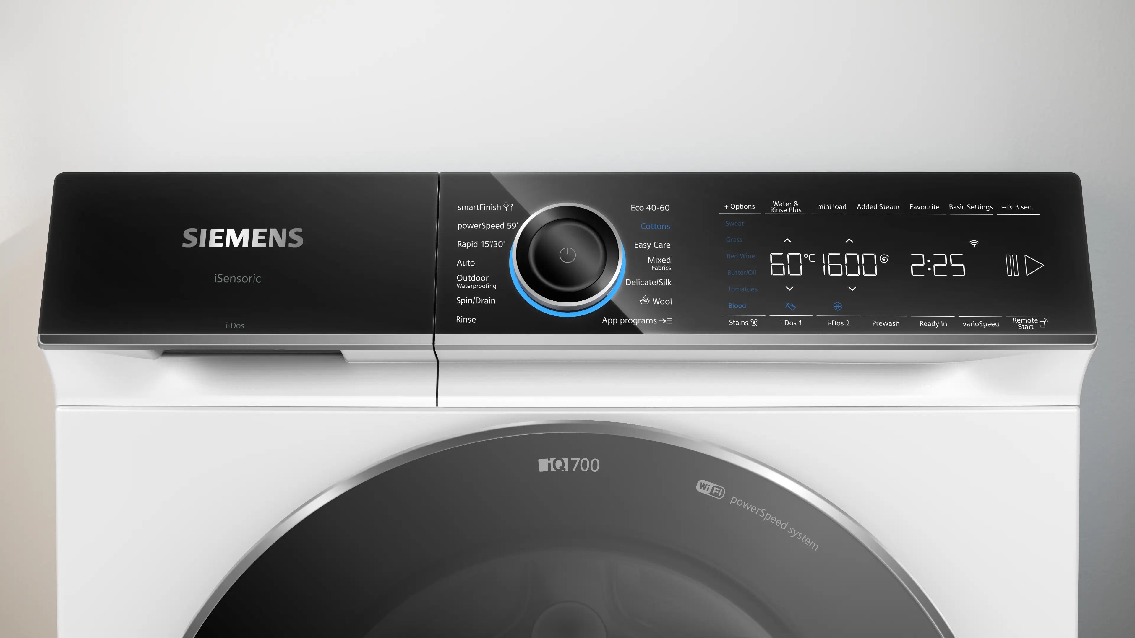 Siemens iQ700 Washing machine, front loader 11 kg max. 1600 rpm - WG66B2A1GB