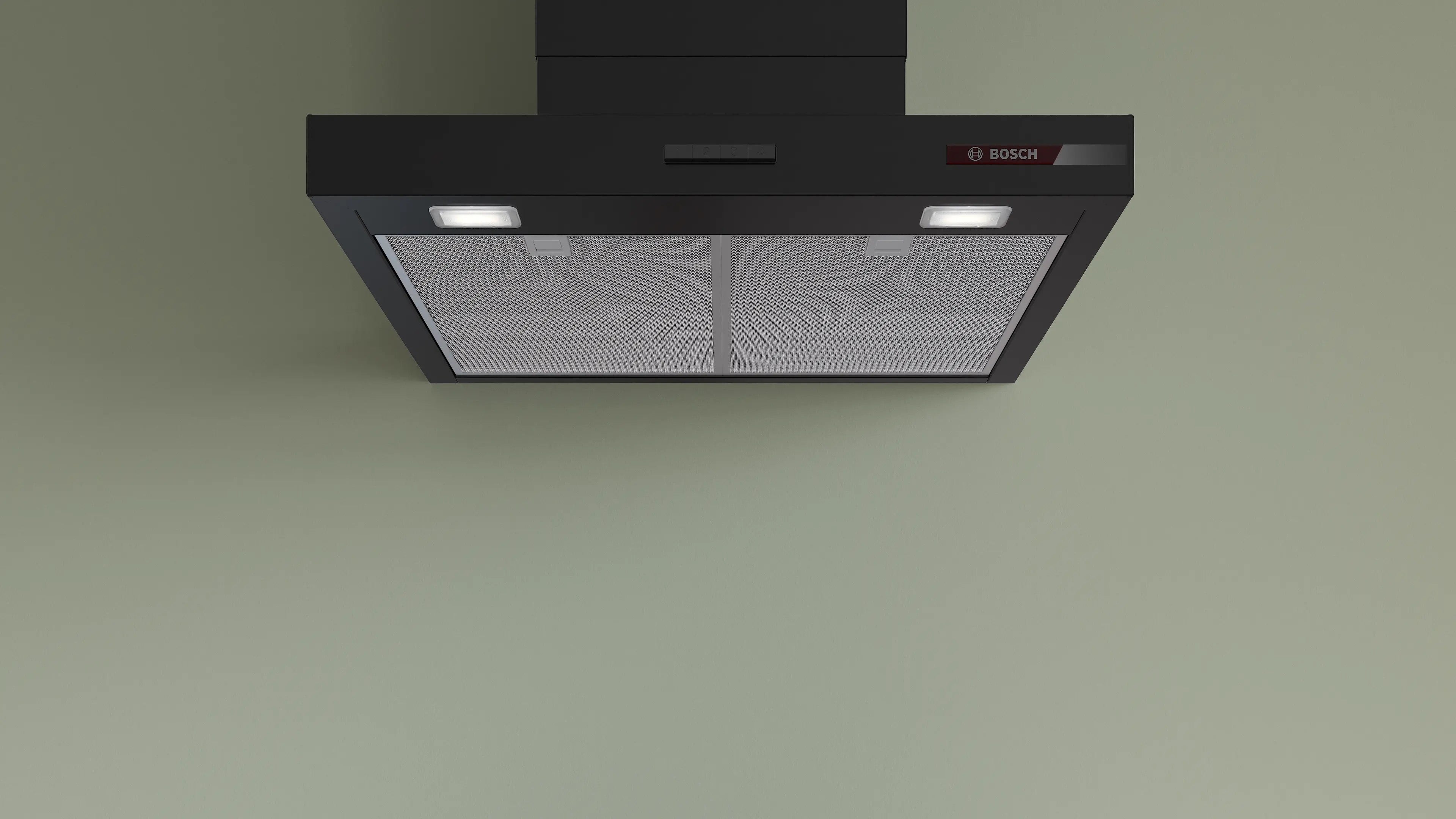 Bosch Series 4 Wall-mounted cooker hood 60 cm Matt black - DWB65CC60B