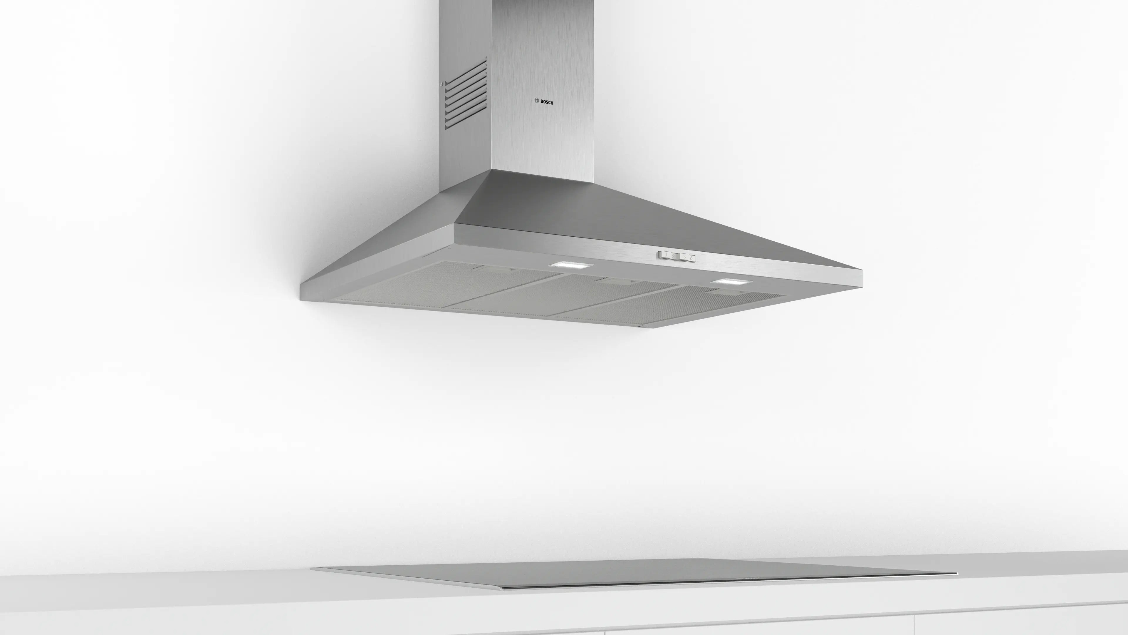 Bosch Series 2 Wall-mounted cooker hood 90 cm Stainless steel - DWP94BC50B