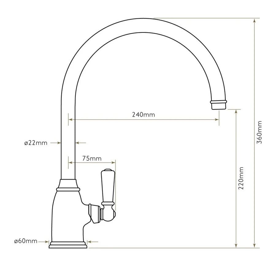 Bidbury & Co Malvern Kitchen Tap