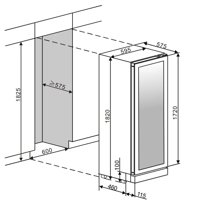 MQuvée - WineCave Infinite Push-Pull Dual Zone Wine Fridge