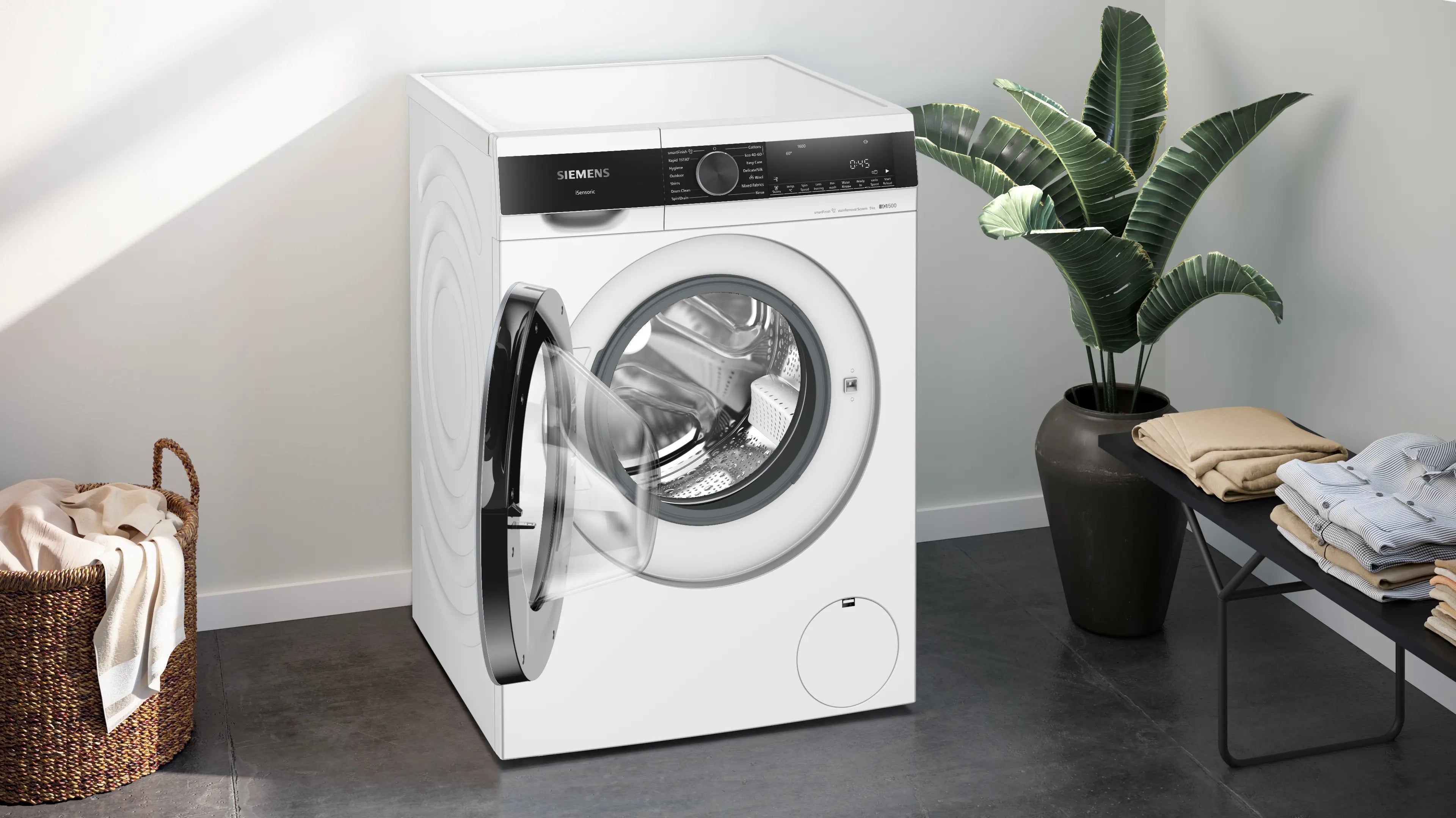 Siemens iQ500 Washing machine, front loader 9 kg max. 1600 rpm - WG46G2Z4GB