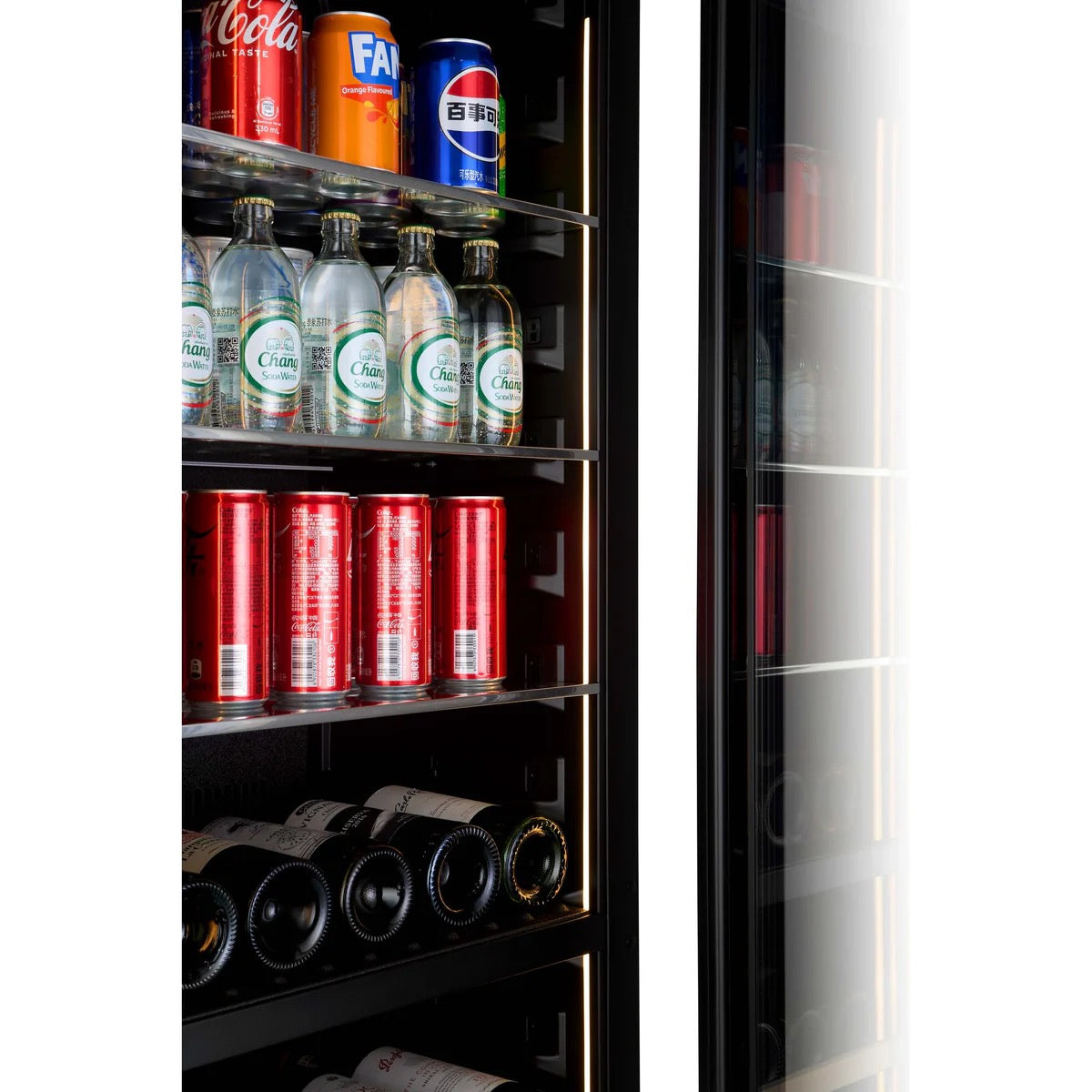 CELLA Beverage Centre - 48cm Depth - 36 Bottles / 76 Cans - WBV75D-BLACK