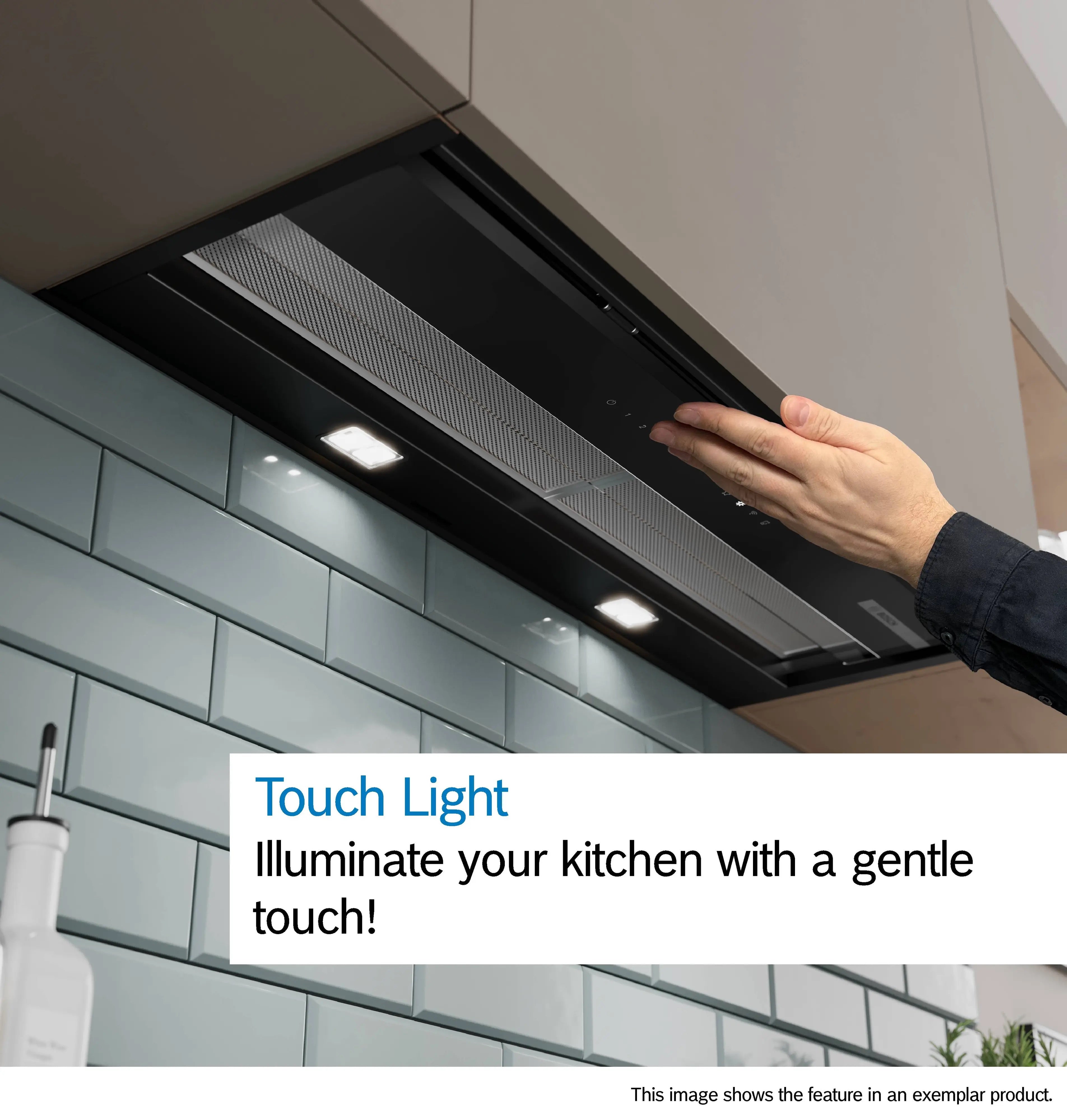 Bosch Series 6 Integrated Design Hood 90 cm clear glass black printed, Matt black - DBB97DP60B