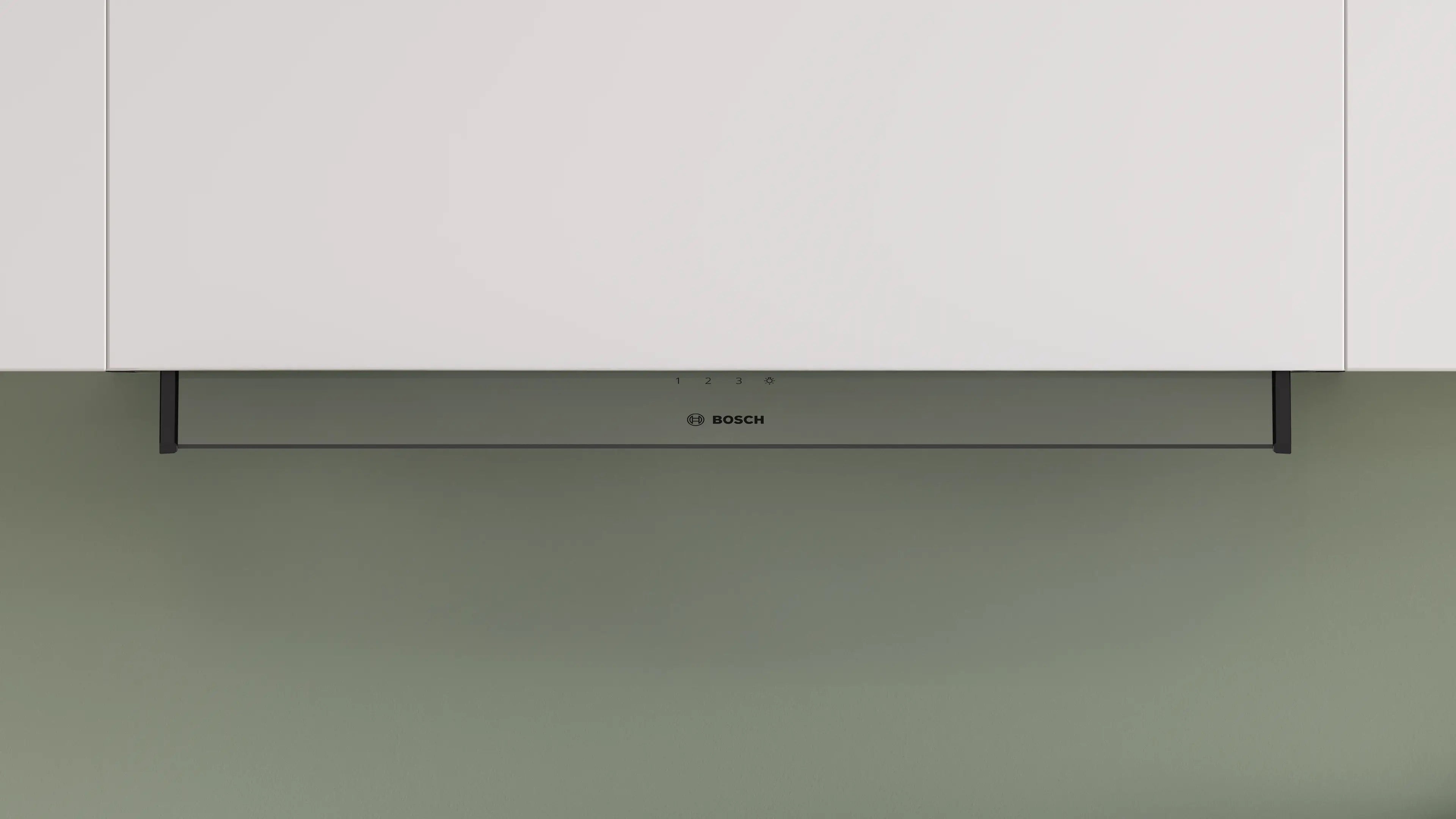 Bosch Series 4 Integrated Design Hood 80 cm clear glass, Matt black - DBB85CC60B