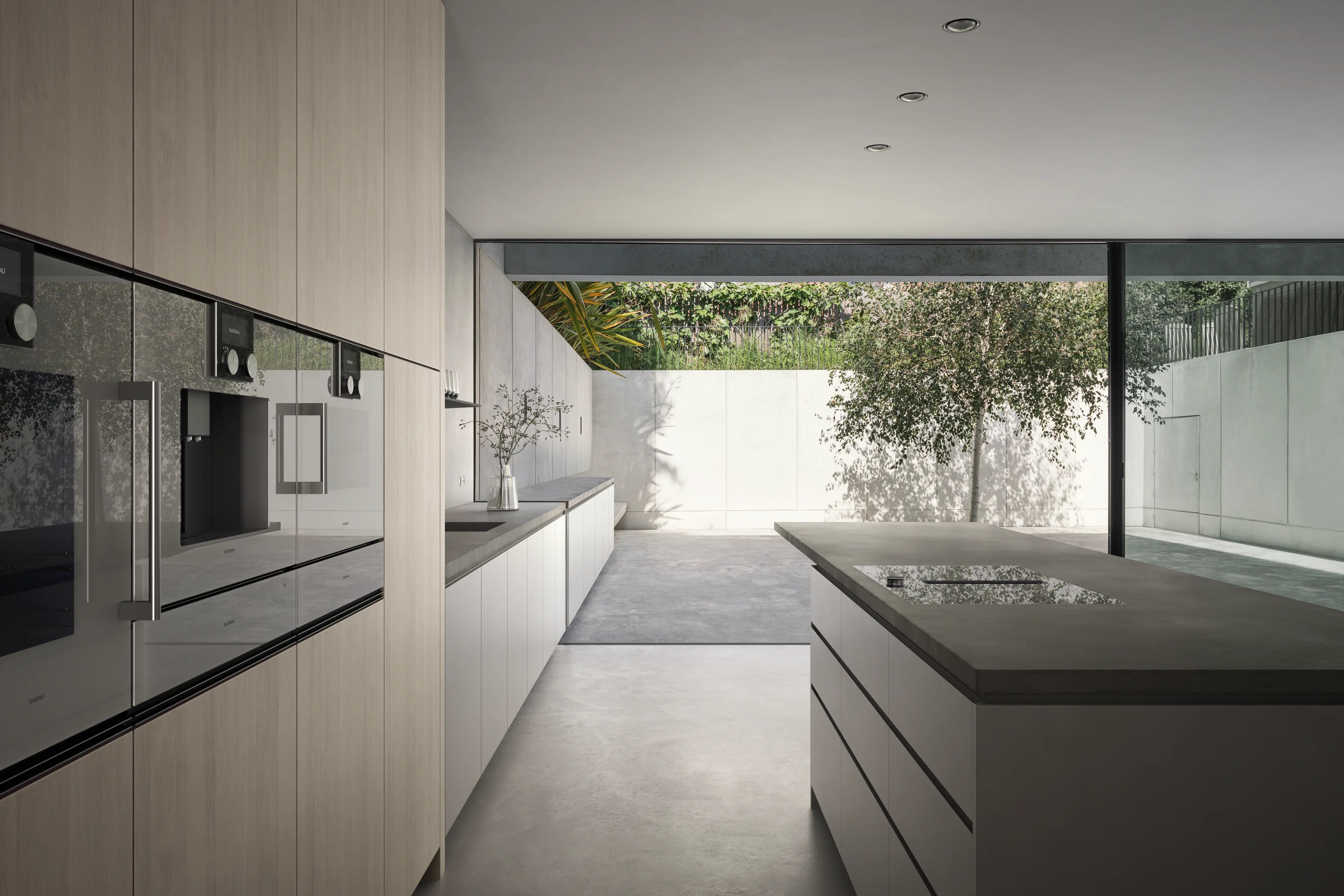Gaggenau 200 series Flex induction cooktop with integrated ventilation system 80 cm
