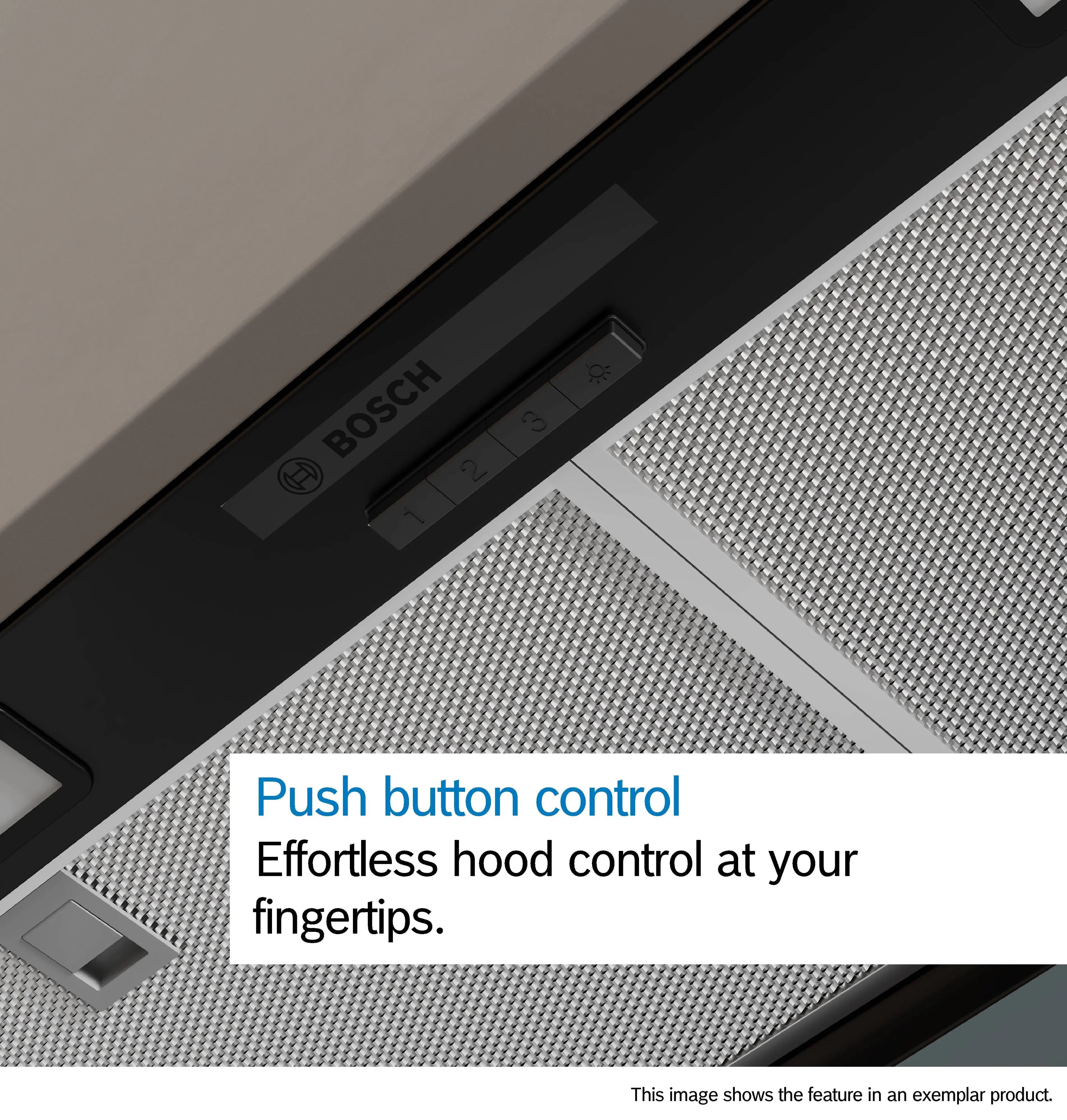 Bosch Series 4 Integrated Design Hood 60 cm clear glass, Matt black - DBB65CC60B