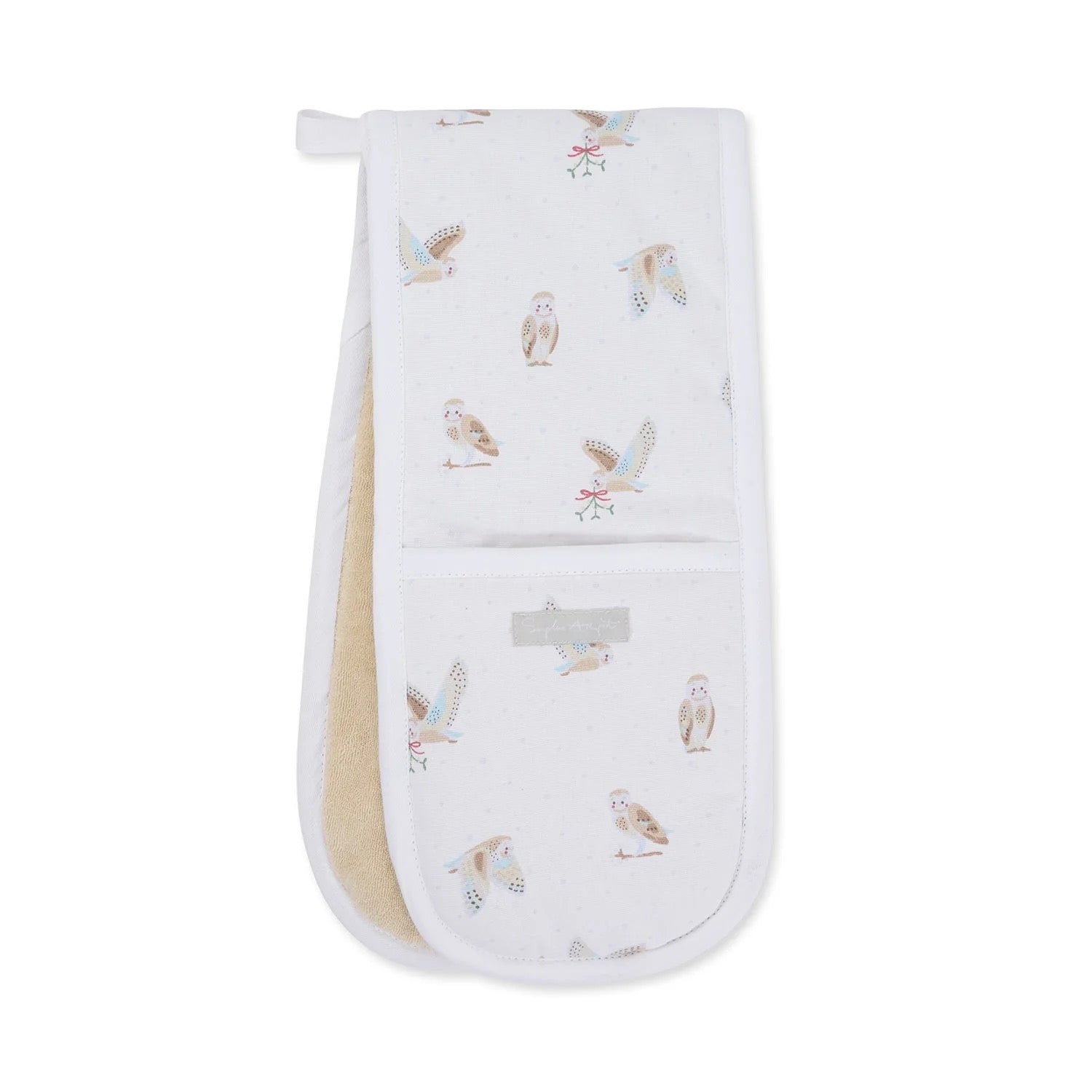 Sophie Allport Snowy Owls Double Oven Glove