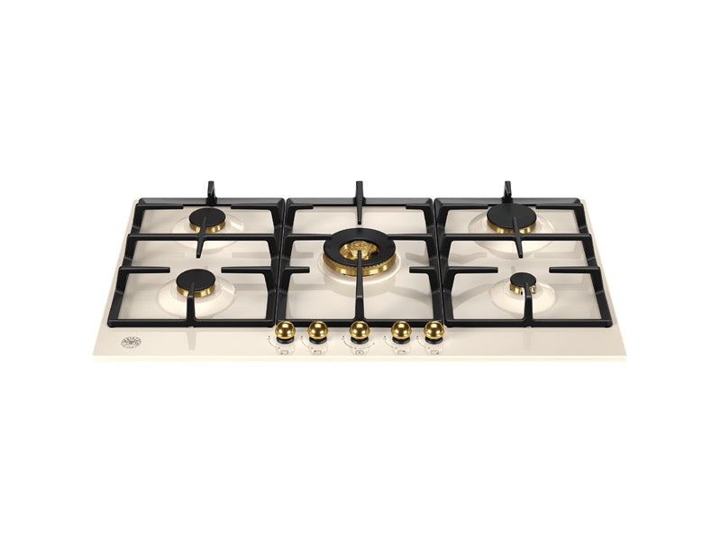 Bertazzoni 90 cm Gas hob with central dual wok Heritage Series