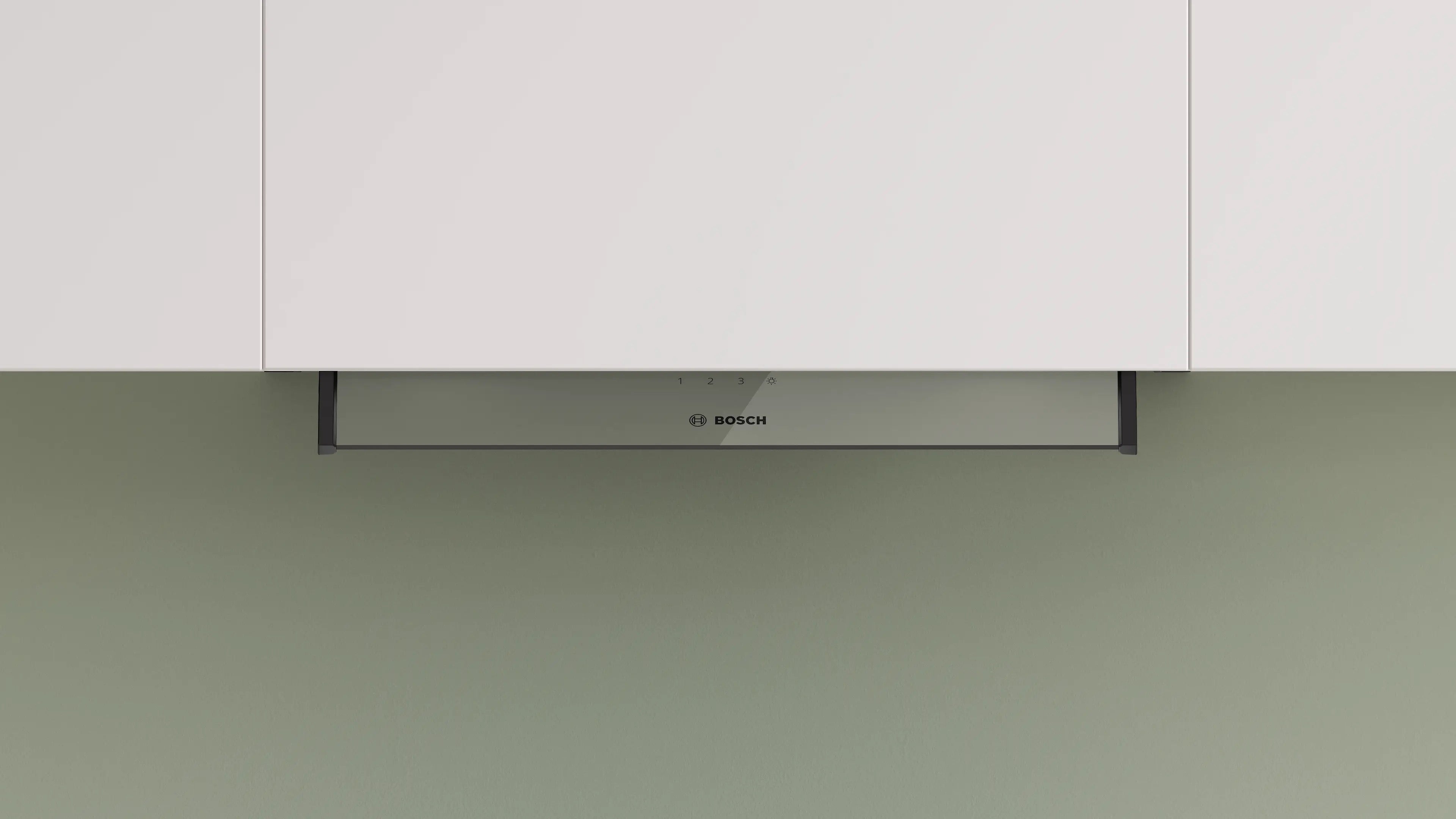 Bosch Series 4 Integrated Design Hood 60 cm clear glass, Matt black - DBB65CC60B