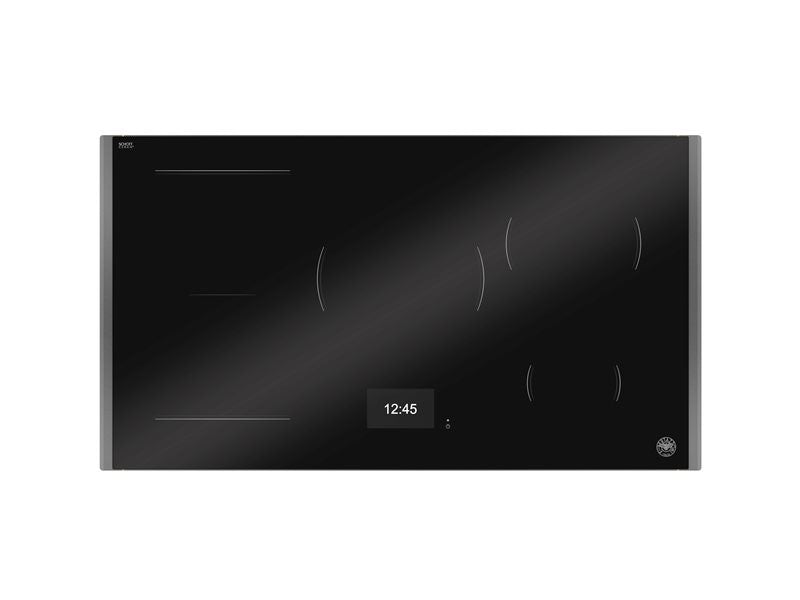 Bertazzoni Modern 90 cm Induction Hob with Metal Frame, 5 cooking zones, TFT display