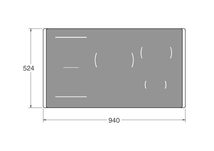 Bertazzoni Modern 90 cm Induction Hob with Metal Frame, 5 cooking zones, TFT display