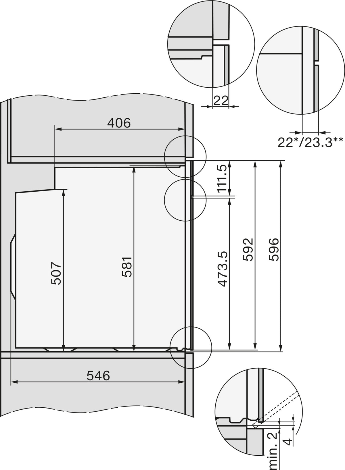 Miele PureLine M Touch Built-In Pyrolytic Single Oven