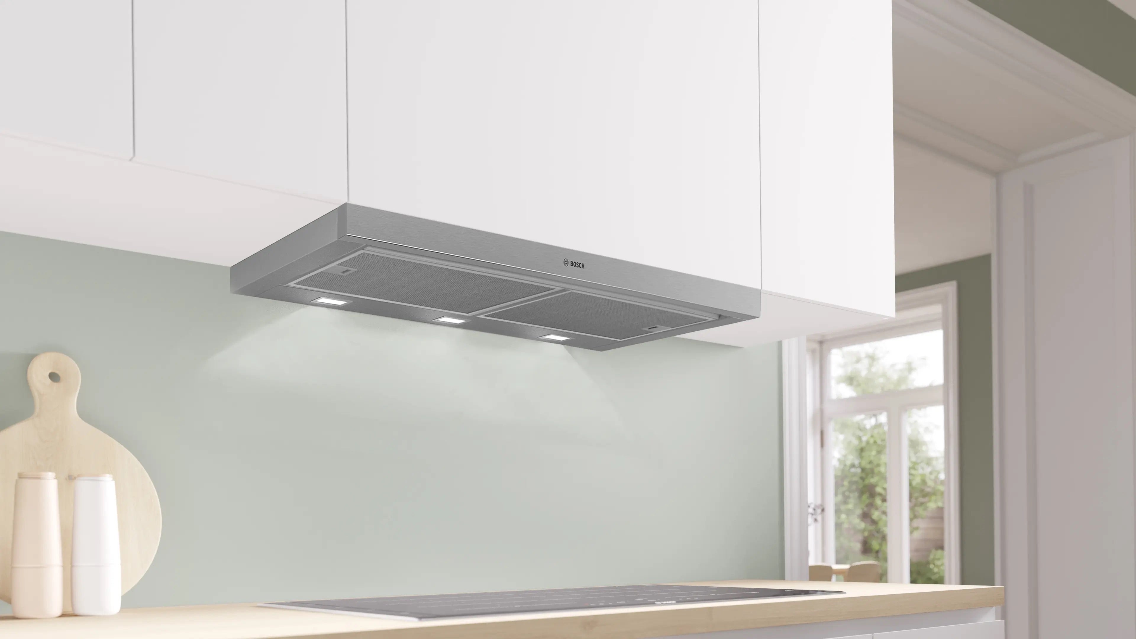 Bosch Series 4 Telescopic cooker hood 90 cm Silver metallic - DFS097A51B