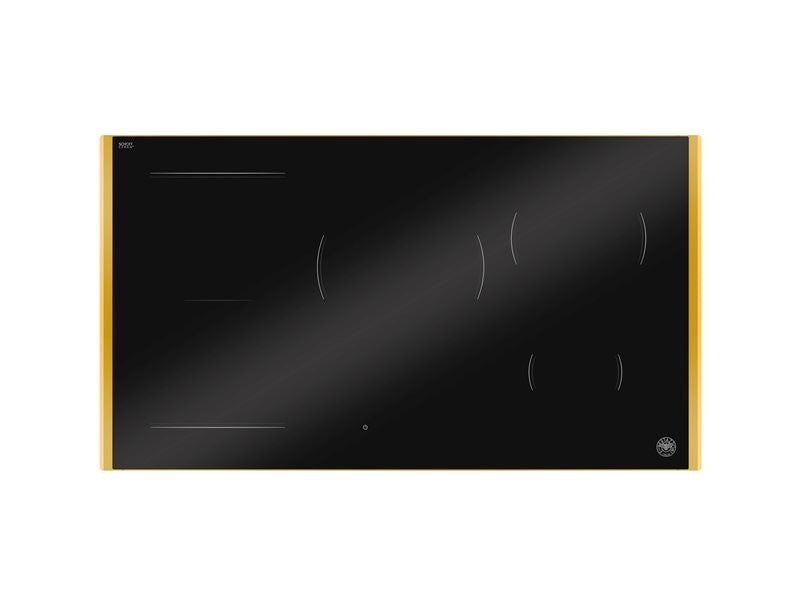 Bertazzoni Modern 90 cm Induction Hob with Metal Frame, 5 cooking zones, hidden white LED slider