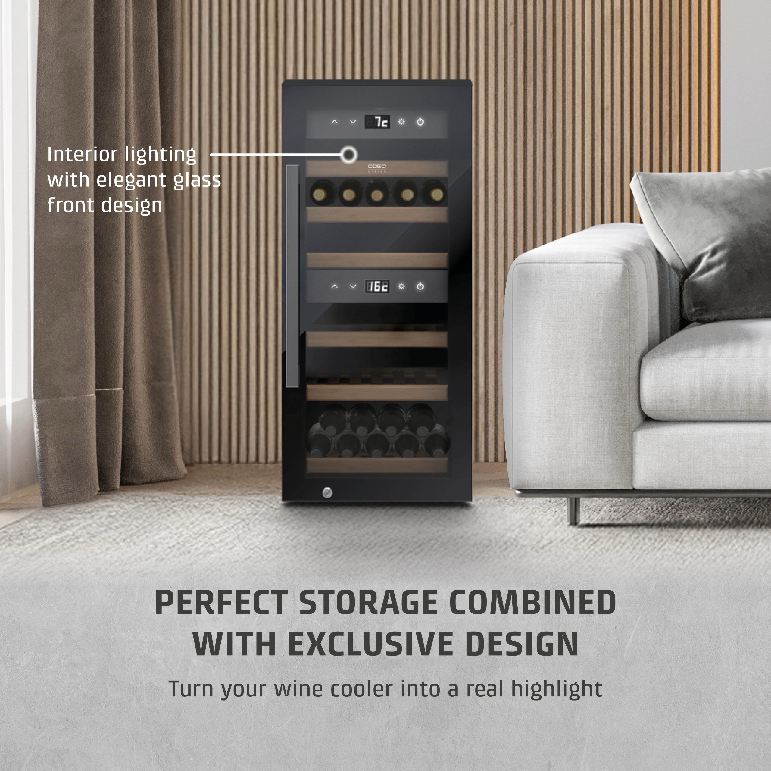 CASO Design WineExclusive 24 Smart Black