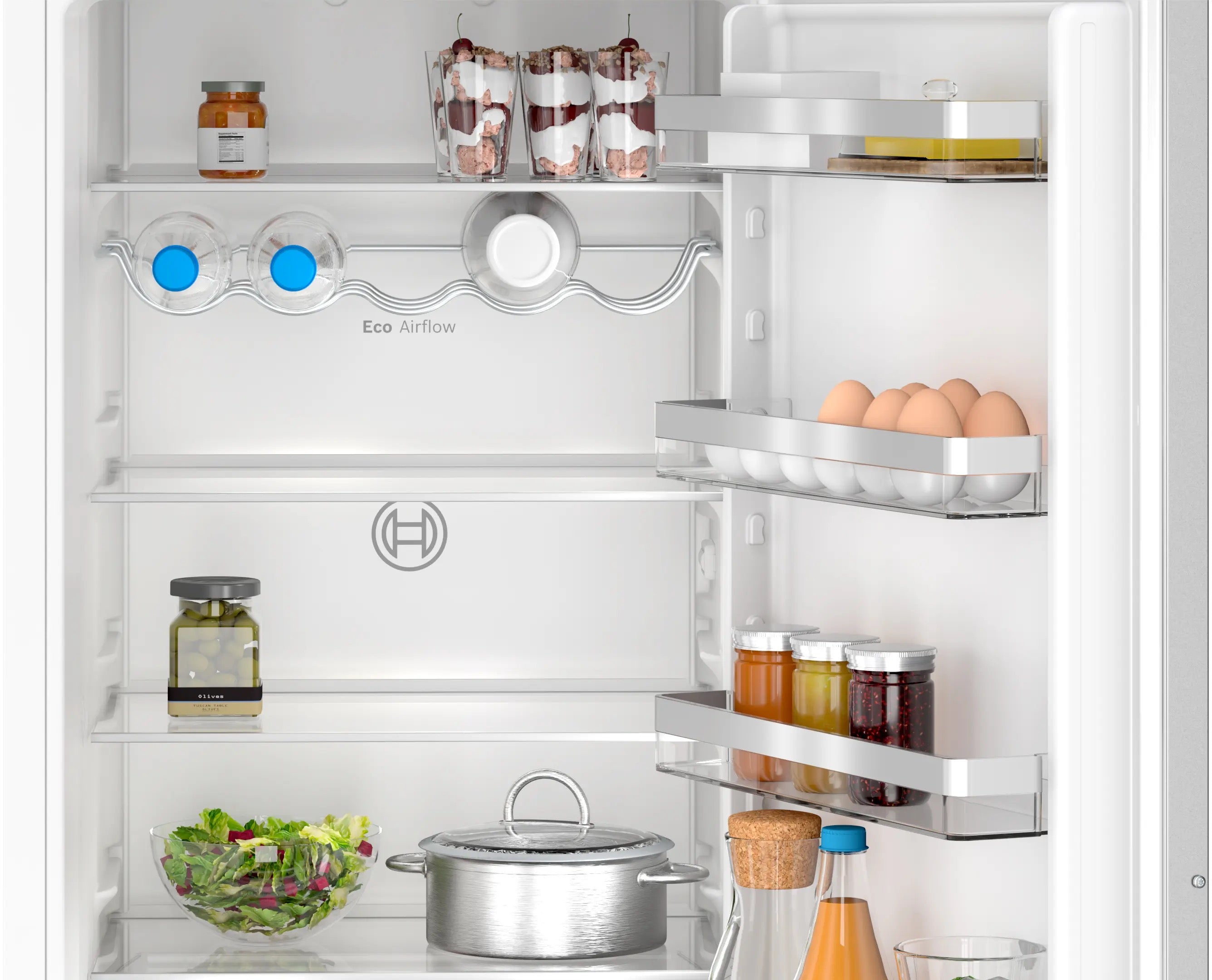 Bosch Series 4 Built-in fridge-freezer with freezer at bottom 193.5 x 55.8 cm - KIN96VFD0G