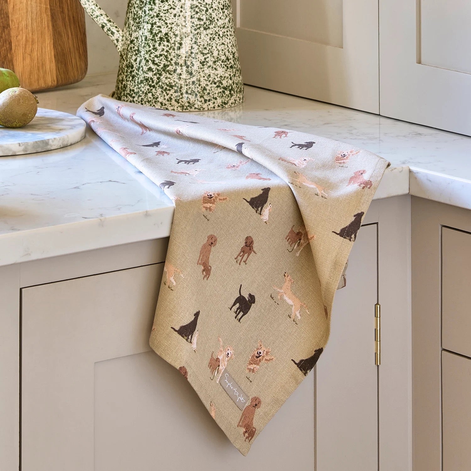 Sophie Allport Labradors & Retrievers Tea Towel