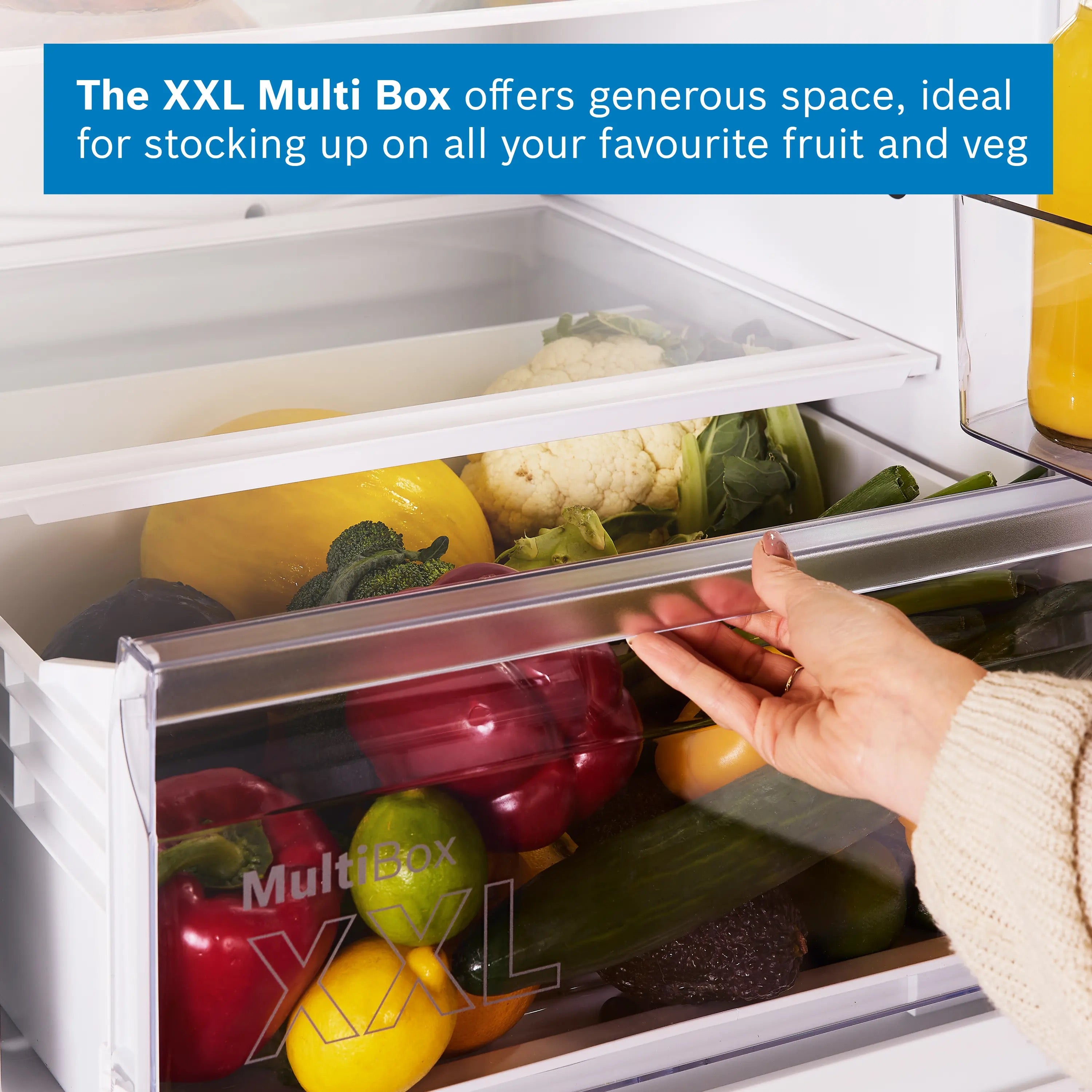 Bosch Series 2 Built-in fridge-freezer with freezer at bottom 193.5 x 54.1 cm - KIN96NSE0G
