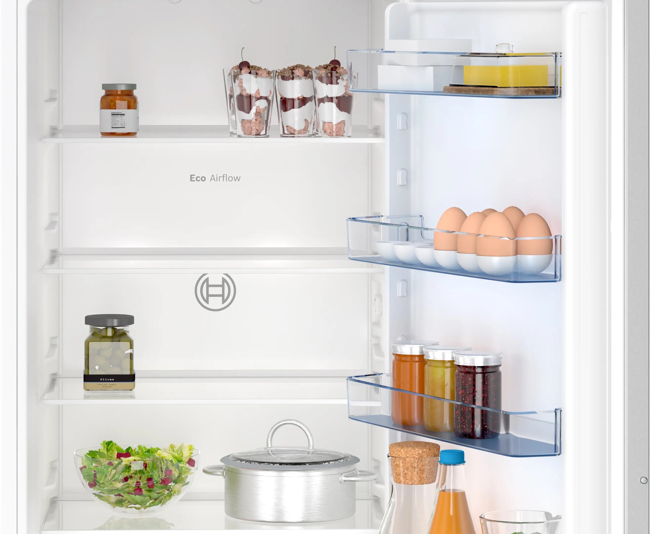 Bosch Series 2 Built-in fridge-freezer with freezer at bottom 193.5 x 54.1 cm - KIN96NSE0G