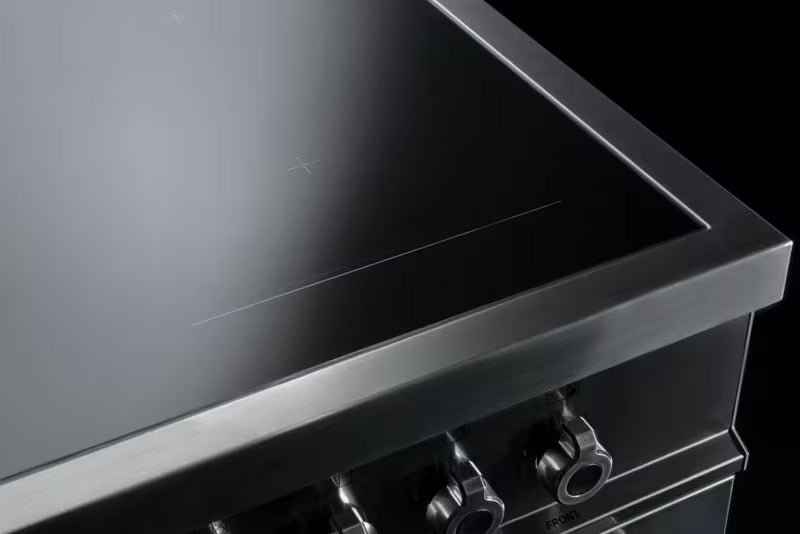 Bertazzoni 100 cm Air-Tec cooker with induction top and integrated hood
