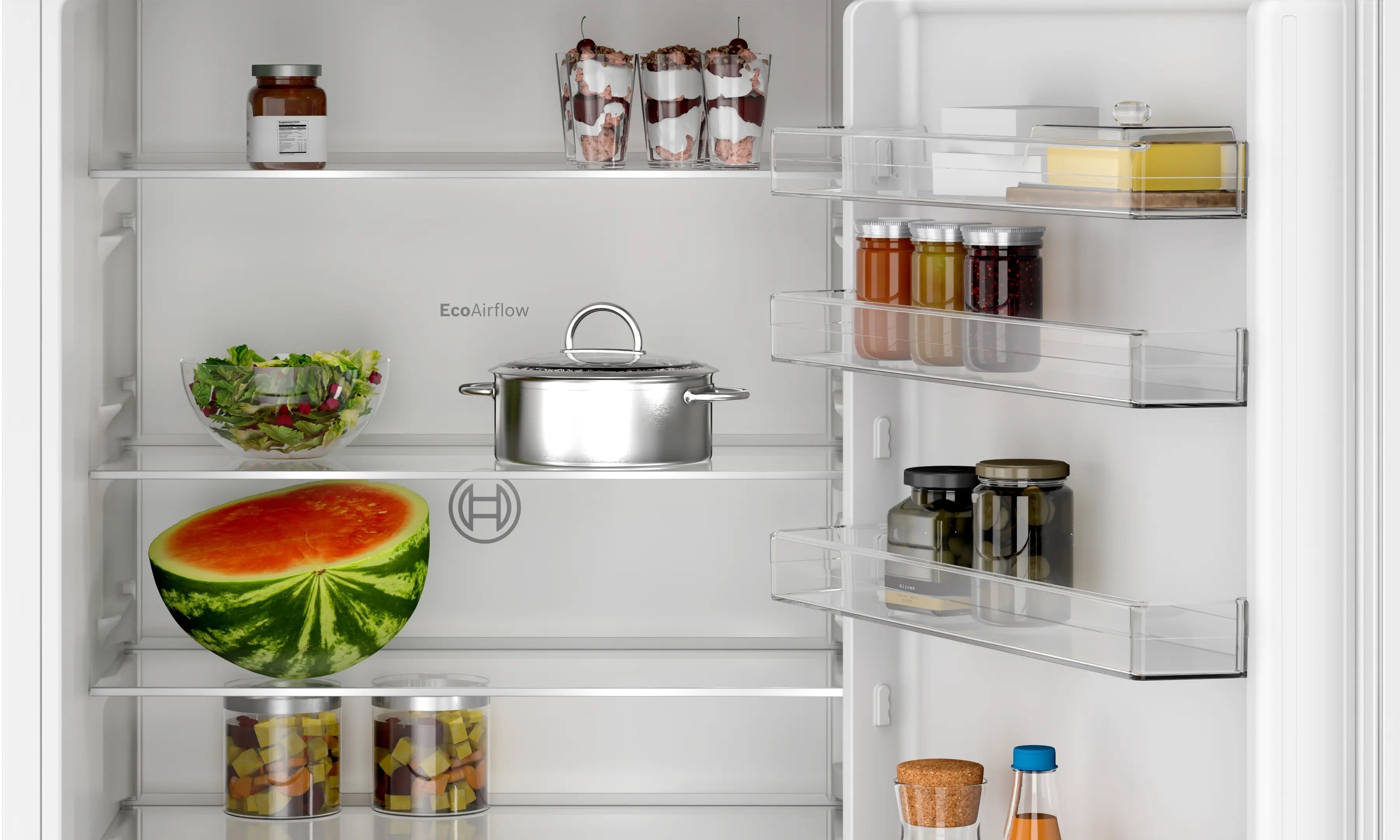 Bosch Series 2 Built-in fridge-freezer with freezer at bottom 193.5 x 69.1 cm - KBN96NSE1G