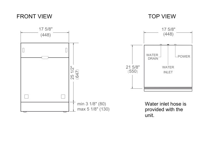 Bertazzoni Master Series 45cm Built-in Panel Ready Dishwasher