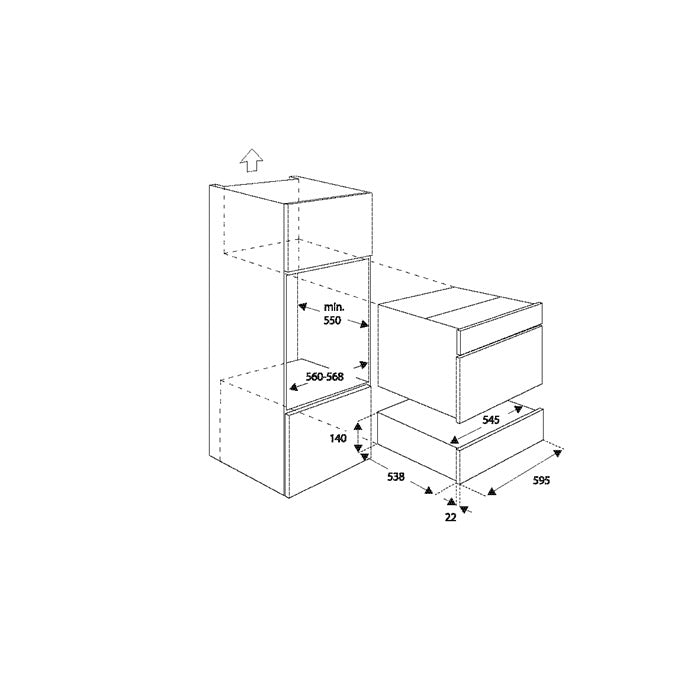 Bertazzoni Modern Series 60x15cm Warming Drawer
