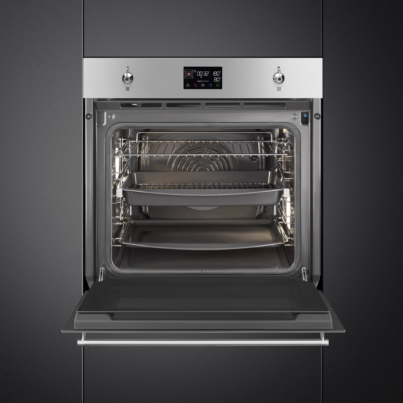 Smeg Classic Pyrolytic Steam Combi Multifunction Oven Stainless Steel - SOP6302S2PX