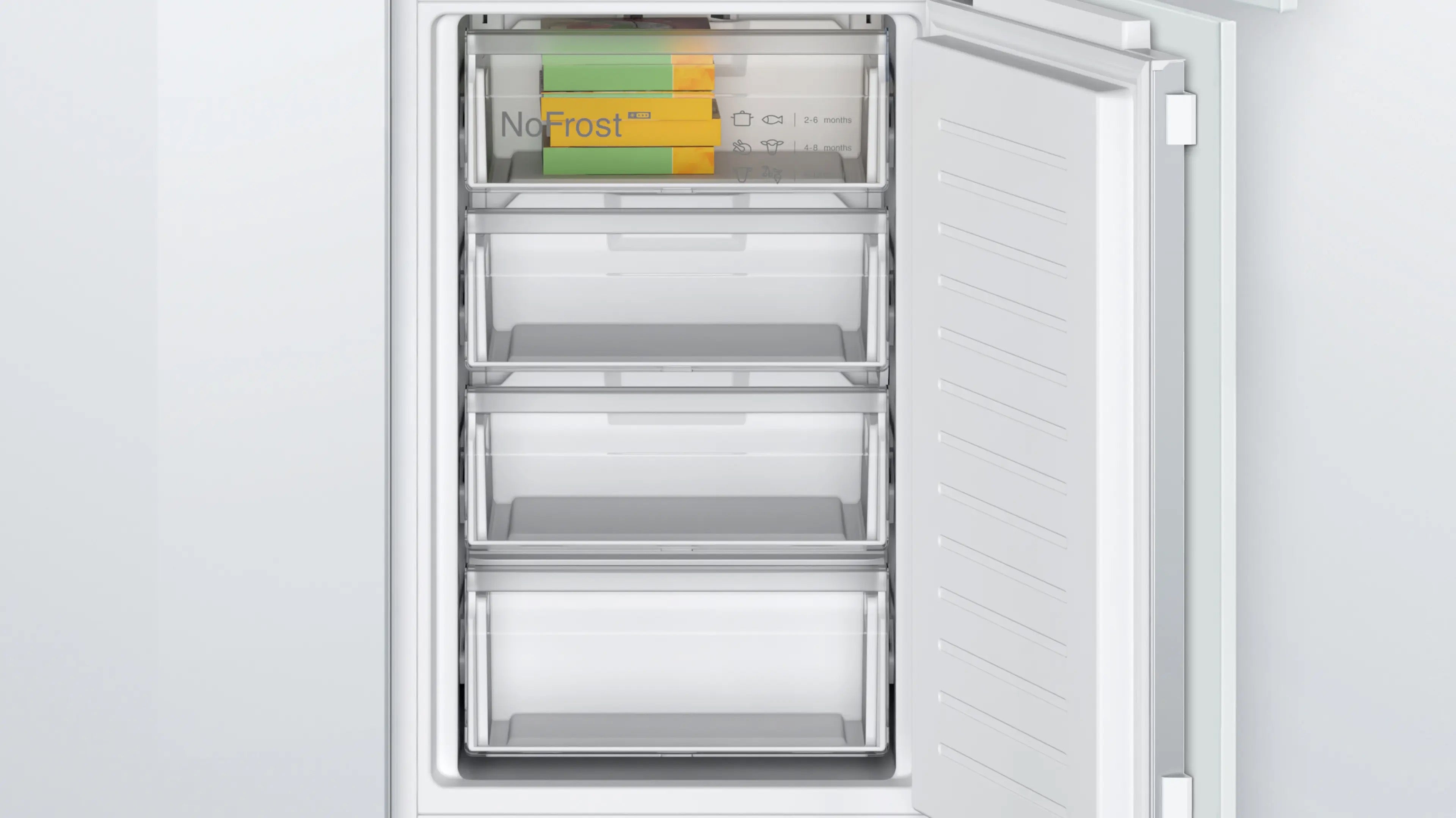Bosch Series 2 Built-in fridge-freezer with freezer at bottom 177.2 x 54.1 cm - KIN85NFE0G