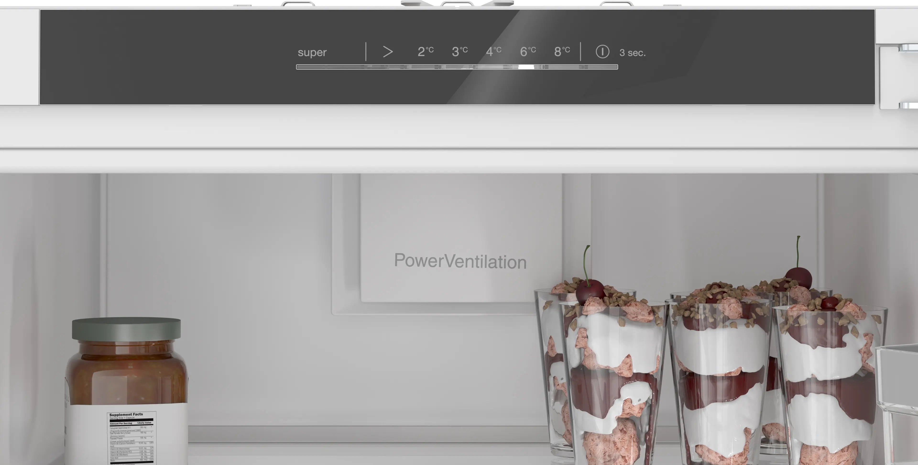 Bosch Series 4 Built-in fridge 177.2 x 54.1 cm - KIR81VFE0G