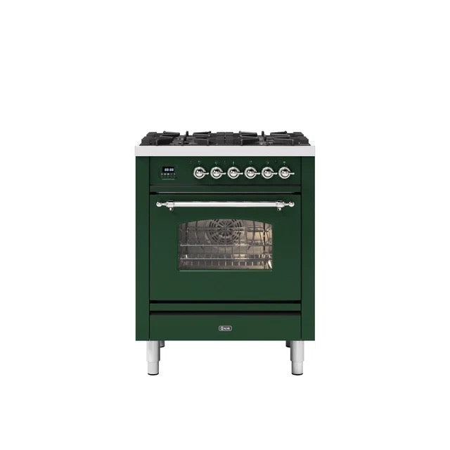 ILVE Milano 70cm Single 4 Burner Oven Dual Fuel - P07-NE3