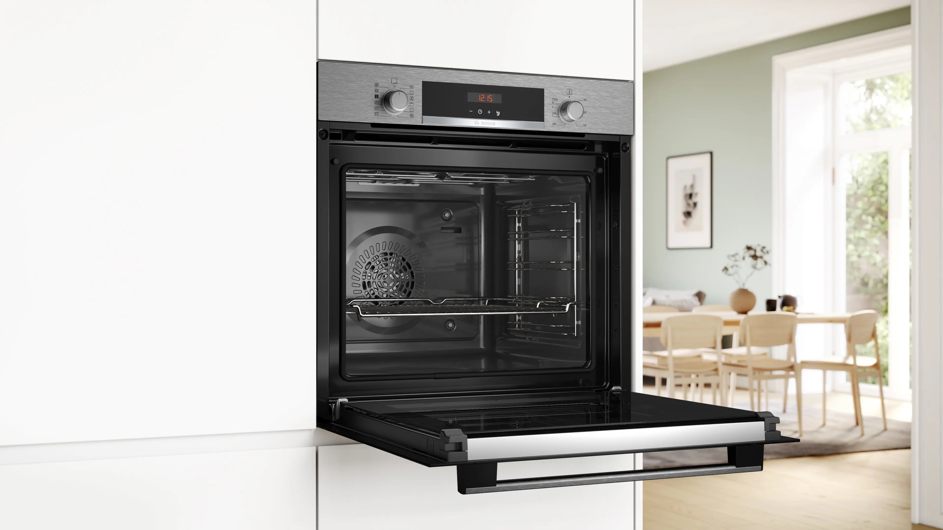Bosch Series 4 Built-in oven with added steam function 60 x 60 cm Stainless steel - HQA574BS3B