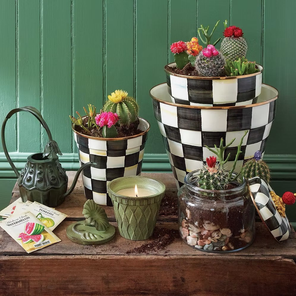 Mackenzie-Childs Courtly Check Kitchen Small Canister