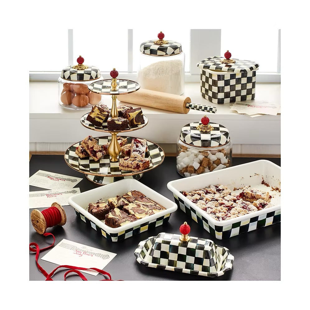 Mackenzie-Childs Courtly Check Kitchen Small Canister