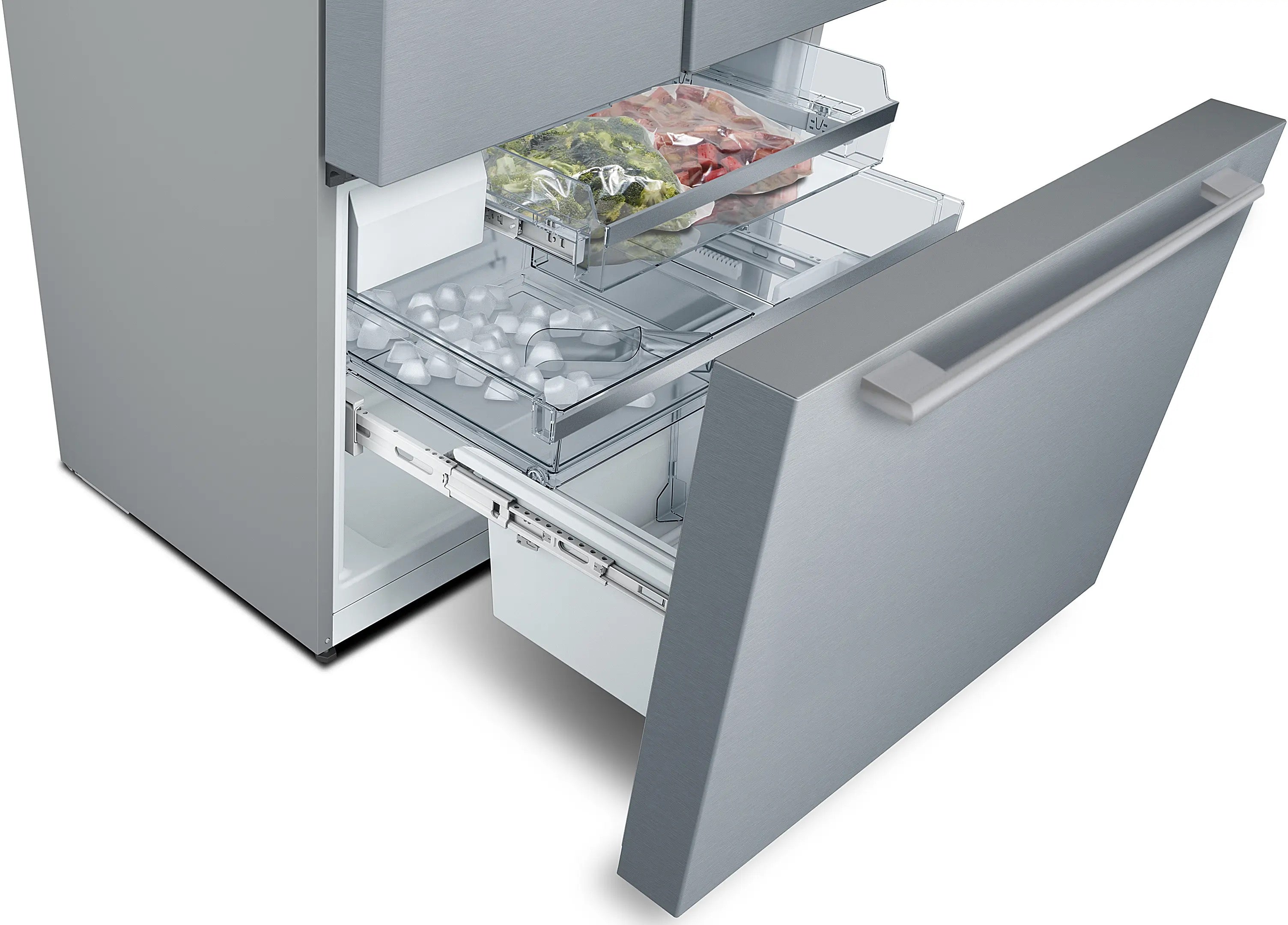 Bosch Series 8 Multi Door American Fridge Freezer 183 x 90.5 cm Stainless steel - KFF96PIEP