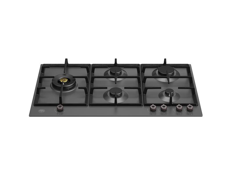 Bertazzoni 90 cm Gas hob with lateral dual wok Professional Series - P905LPROX / P905LPRONE