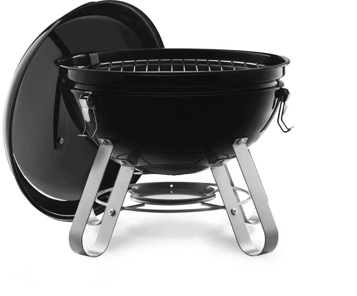 Premium 14 Charcoal Portable Kettle | 14 Inch Portable Charcoal Grill | Dual Basket | Air Vents | Outdoor Portable BBQ UK | Caterbitz