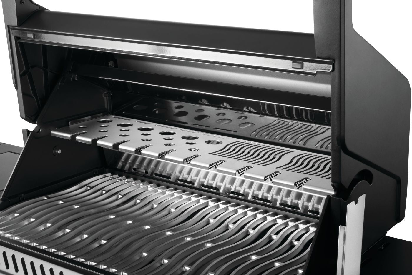 Phantom Prestige 500 Connected RSIB Grill | Matt Black Smart BBQ | Cast Stainless Steel Grids | Infrared Side Burner | Napoleon Grill UK | Caterbitz