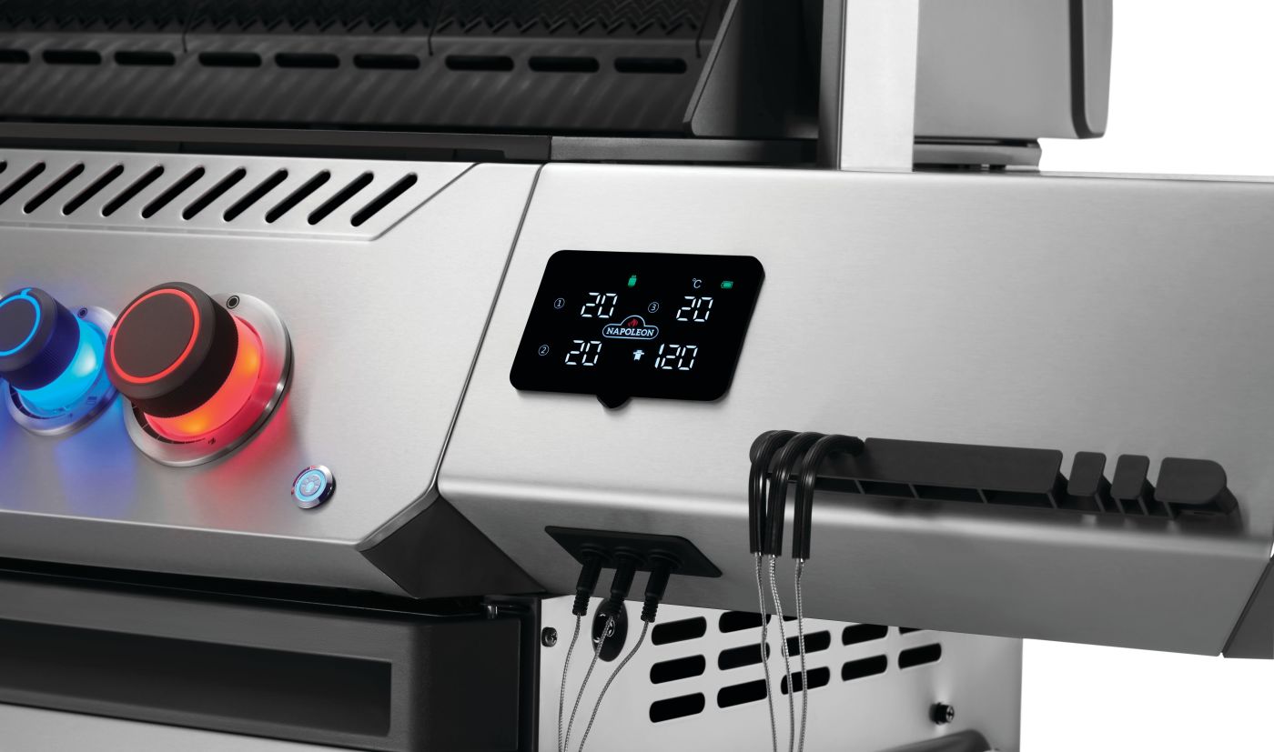 Prestige 500 Connected RSIB Gas Grill | Stainless Steel Smart BBQ | Infrared Side Burner | Infrared Rear Burner | Napoleon Grill UK | Caterbitz