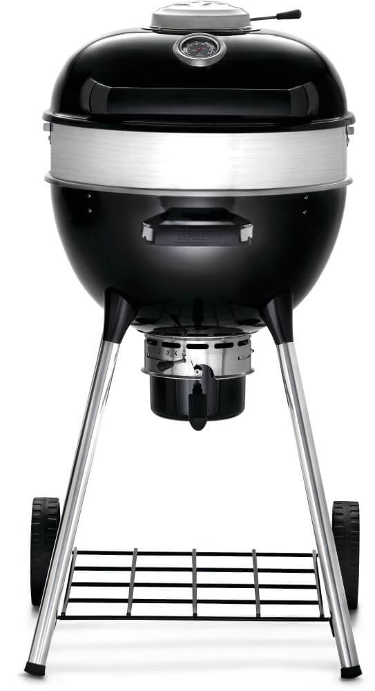 Professional 18 Charcoal Kettle | Cast Iron WAVE™ Grids | Rotisserie Ready | Vortex Heat Management | Porcelain Steel Body | Outdoor Charcoal Grill UK | Caterbitz