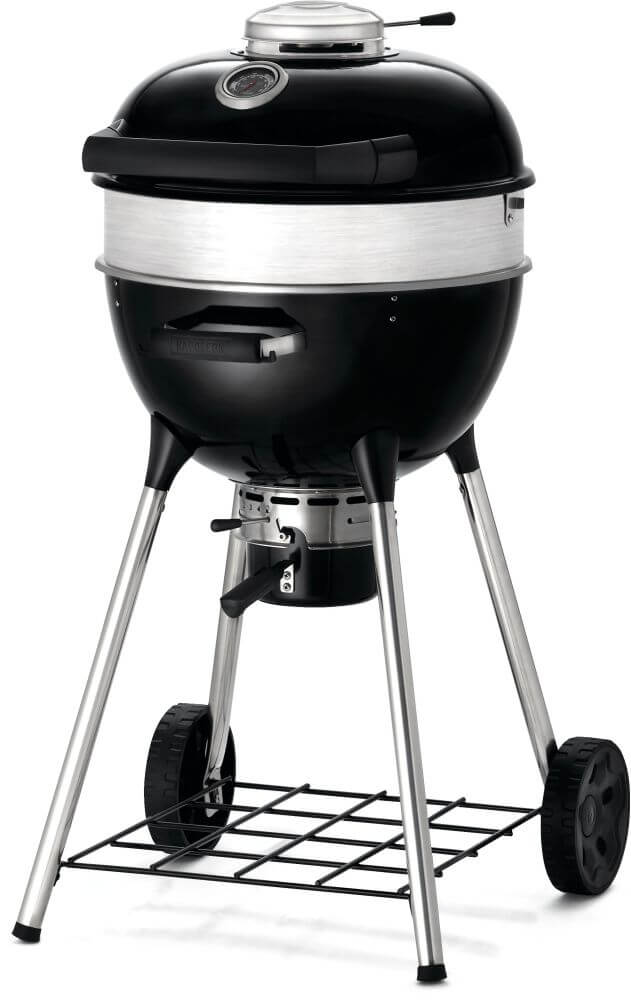 Professional 18 Charcoal Kettle | Cast Iron WAVE™ Grids | Rotisserie Ready | Vortex Heat Management | Porcelain Steel Body | Outdoor Charcoal Grill UK | Caterbitz