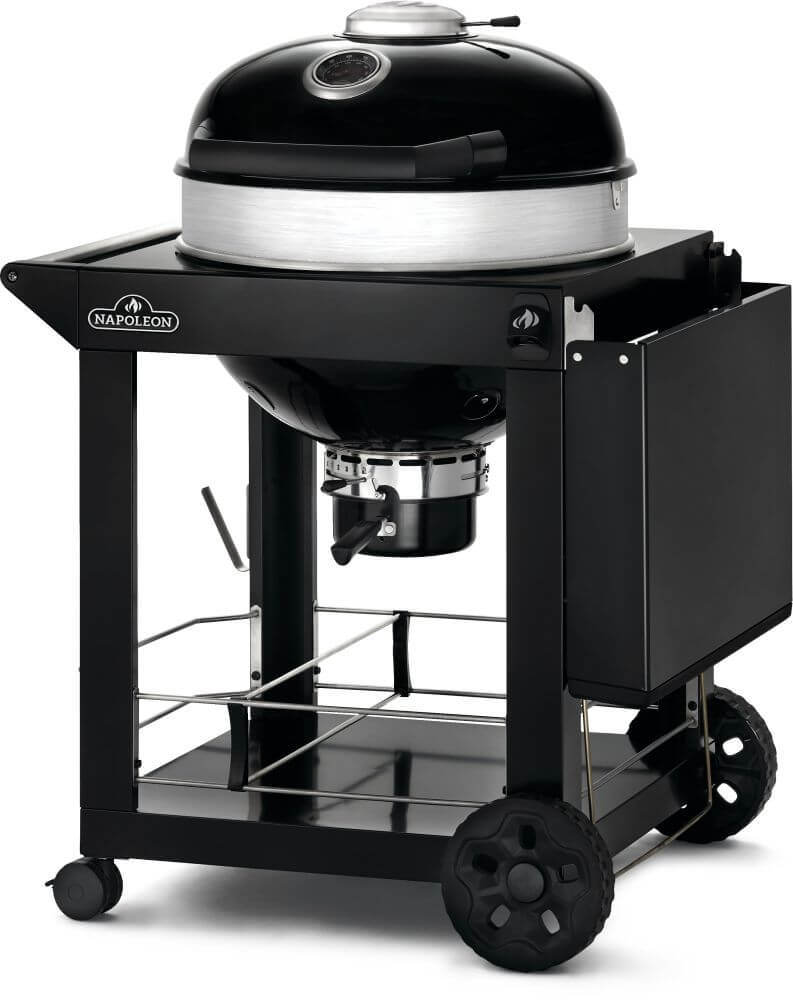 Professional 22 Charcoal Cart | Cast Iron WAVE™ Grids | Rotisserie Ready | Vortex Heat Management | Outdoor Charcoal Grill UK | Caterbitz