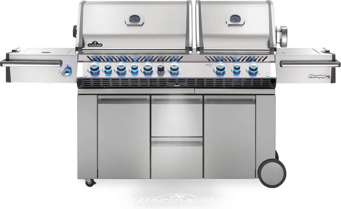 Prestige PRO 825 RSBI Gas Grill | Stainless Steel BBQ | Infrared Burners | Power Side Burner | Napoleon Grill UK | Caterbitz
