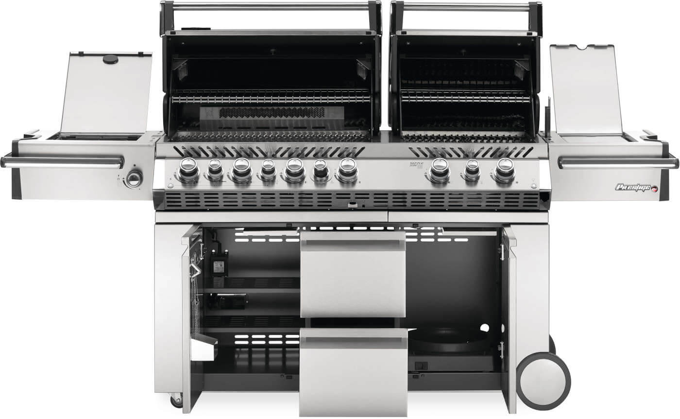 Prestige PRO 825 RSBI Gas Grill | Stainless Steel BBQ | Infrared Burners | Power Side Burner | Napoleon Grill UK | Caterbitz