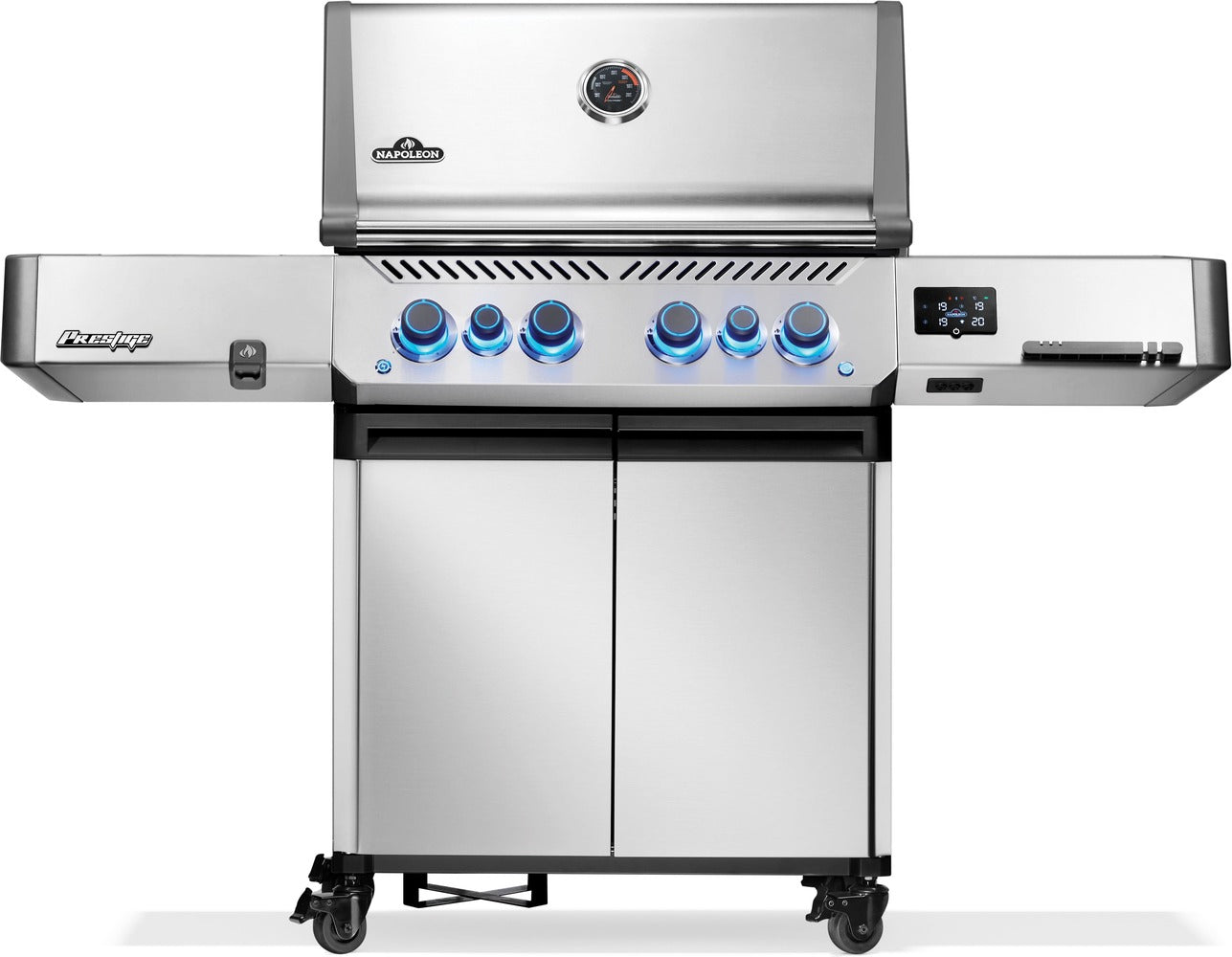 Prestige 500 Connected RSIB Gas Grill | Stainless Steel Smart BBQ | Infrared Side Burner | Infrared Rear Burner | Napoleon Grill UK | Caterbitz
