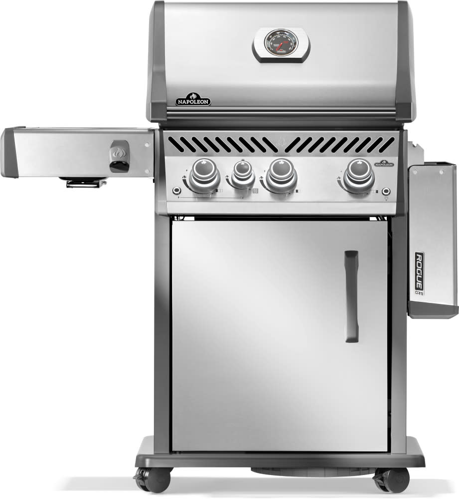 Rogue PRO 425 SIB Gas Grill | Stainless Steel BBQ | Infrared Side Burner | Cast Iron Cooking Grids | WAVE Grids | Caterbitz UK