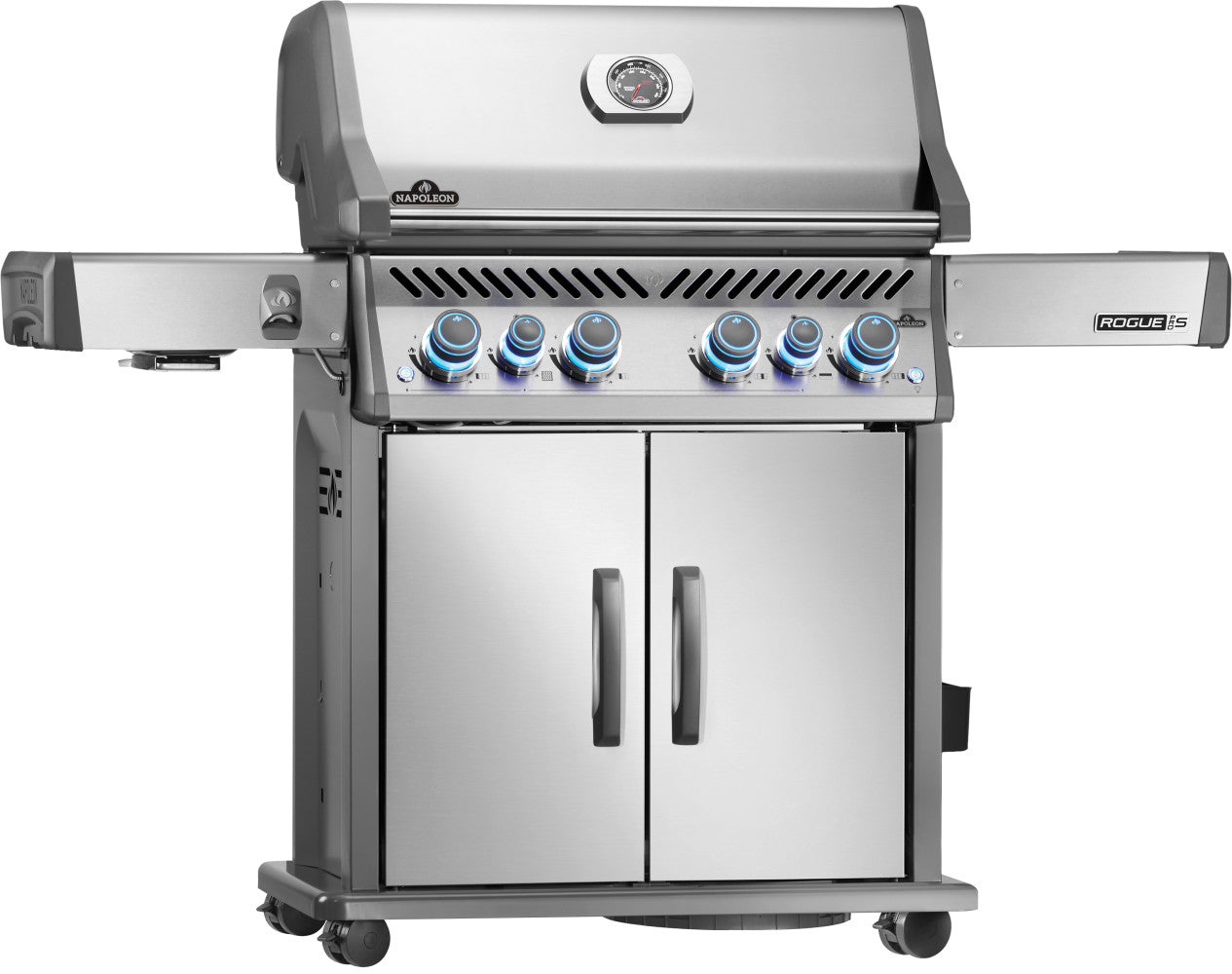 Rogue PRO-S 525 RSIB Gas Grill | Stainless Steel BBQ | Infrared Side Burner | Infrared Rear Burner | WAVE Cooking Grids | Caterbitz UK