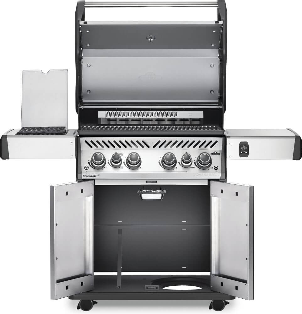 Rogue SE 525 RSIB Gas Grill | Stainless Steel BBQ | 4 Burners | Infrared SIZZLE ZONE | Rear Rotisserie Burner | WAVE Grids | Caterbitz UK